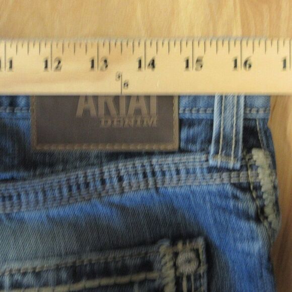 ARIAT M5 Gambler Stackable Straight Fit Straight Leg Denim Jeans Mens Sz 32x30 - Picture 15 of 16